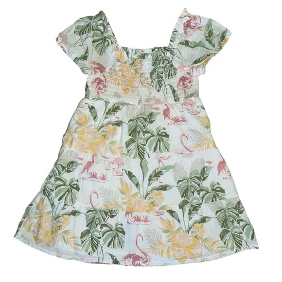 The Children's Place Tropical Smocked Tiered Dress size 12-18 month NEW - Picture 2 of 13